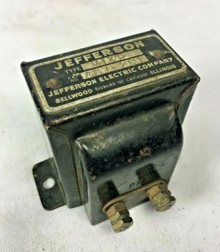 Jefferson Mike Audio Transformer 467 - 261 Vintage Early Radio Microphone