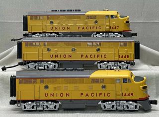 Mth O - Scale Emd F - 3 Aa Union Pacific Diesel Locomotives And F - 3 B Unit