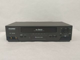 Sylvania 6240vc 4 - Head Vcr Video Cassette Recorder Vhs Player No Remote