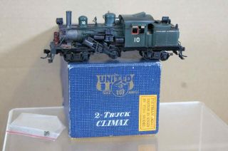 Pfm United Scale Models Japanese Brass 2 Truck Climax Coos Bay Lumber Loco Pq