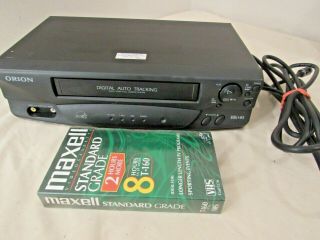 Orion Vr213 Vcr Video Cassette Recorder Vhs Player Fully No Remote
