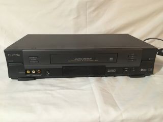 Toshiba W - 614r Vcr Vhs 4 Head Hifi Stereo Video Cassette Recorder Player