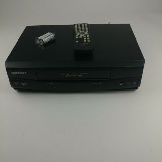 Quasar Omnivision Vhq - 451 Vcr 4 Head Stereo Vhs Video Cassette Player W/ Remote