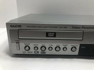 Sanyo DVW - 7000 DVD VCR VHS Combo Player No Remote 2
