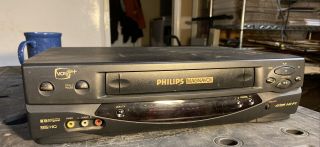 Philips Magnavox 4 Head Hifi Stereo Vcr Vrz360 At02 Vhs Hq