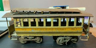 Early Lionel No.  3 Electric Rapid Transit Trolley Train