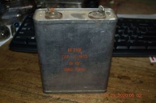 Vintage Cornell Dubilier Capacitor 10mfd 330vac Western Electric Ham Radio
