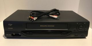 Philips Magnavox Vra633at21 - Vhs Vcr Player/recorder - No Remote.  Great