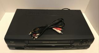 Philips Magnavox VRA633AT21 - VHS VCR Player/Recorder - No Remote.  Great 2