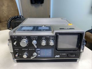 Vintage Jvc/ Fm/psb/ Am/ Tv Model 3050 With Power Adaptor (parts).