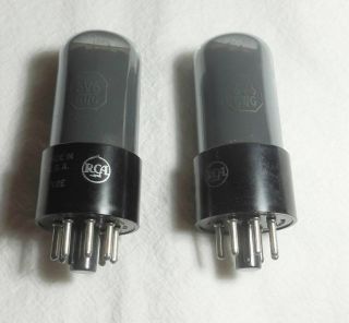 Matched Pair Rca 6v6gt Jan Crc Wwii Vt - 107 - A Beam Power Vacuum Tube