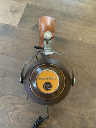 Vintage Pickering Ph - 4955 Luxury Stereo Headphones (made In 1972)