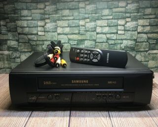 Samsung Vr8409 Hi - Fi 4 - Head Stereo Vhs Vcr Video Cassette Recorder Great