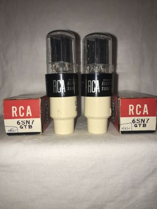 Rca - 6sn7gtb Vintage Vacuum Tube Pair 80/80 & 80/80 Matching Codes