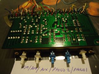 Pioneer SX - 1280 Stereo Receiver Parting Out Function Selector Switches,  Board 3