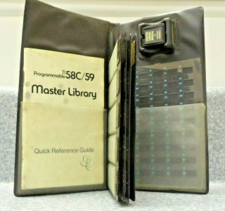 Ti - 58c/59 Master Library Module,  Reference Guide And Cards