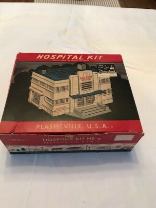 Plasticville Hospital Kit With Box,  Hs - 6,  O/o27 Gauge