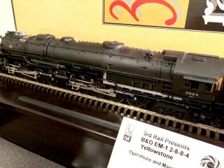 Sunset 3rd Rail O Scale Baltimore Ohio B&O EM1 Brass 3R Steam Engine STUNNING 6