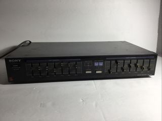Sony Seq - 120 Graphic Equalizer.  Slimline 7 Band Model With 1 Tape Monitor
