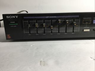Sony SEQ - 120 graphic equalizer.  Slimline 7 band model with 1 tape monitor 3