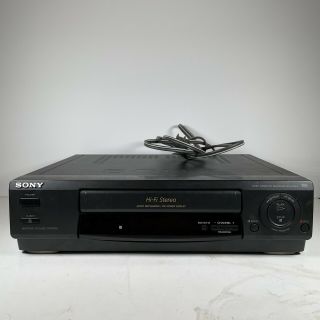 Sony Slv - 678hf Hi - Fi Vhs/vcr Video Cassette Player - No Remote