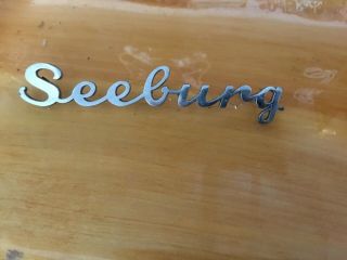 Seeburg Teardrop Speaker Emblem.