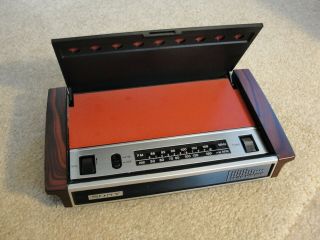 Vintage Sony Tfm - 1859w Table Flip - Top Am/fm Desk Radio Msm Mid - Century 1972