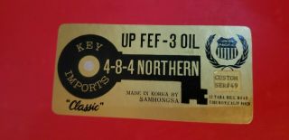 O Scale Brass 2 Rail Union Pacific Fef - 3 Oil 4 - 8 - 4 Northern F/p Key Imp.