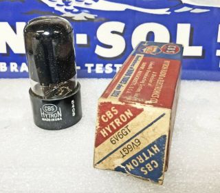 1954 Nos Tung - Sol Round Plate 6v6gt Beam Power Tube (450)