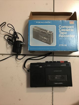 Realistic Compact Cassette Tape Recorder Ct - 58
