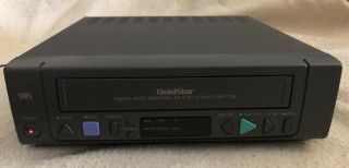 Goldstar Ac/dc Vhs Video Cassette Player Gvp - C125 Orig Power Supply Incl -