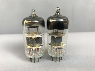 Ecc82 / 12au7 Rft Matched Pair Vintage Double Triode Audio Tube Very Strong Test