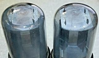 Pair JAN CRC 6SL7GT RCA smoked glass Vacuum Tubes,  TV - 7D 108, 3