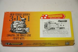 Roundhouse Ho Old Timer Series 3 - In - 1 Craft Kit 1515 Rotary Snow Plow & Tender