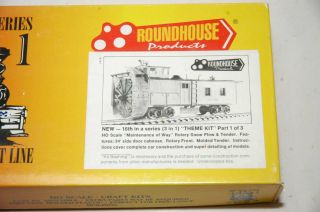 Roundhouse HO Old Timer Series 3 - in - 1 Craft Kit 1515 Rotary Snow Plow & Tender 2