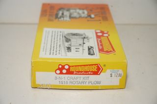 Roundhouse HO Old Timer Series 3 - in - 1 Craft Kit 1515 Rotary Snow Plow & Tender 3