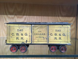 Carlisle & Finch No.  12 Early Paper Label Yellow Boxcar C.  1903 - 9