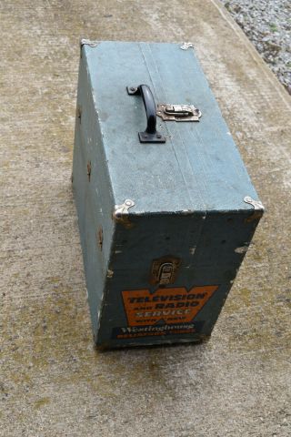 Vintage Westinghouse Tv Radio Service Repair Case Tool Box W/ Tubes