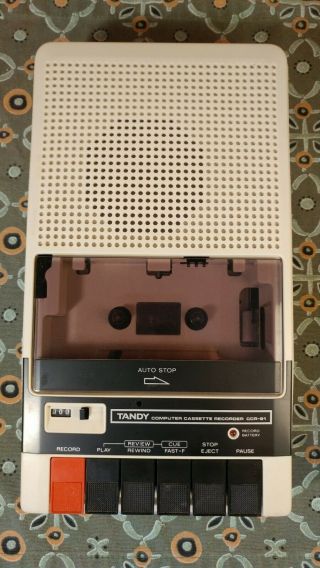 Radio Shack Tandy Ccr - 81 Computer Cassette Tape Recorder Model 26 - 1208a