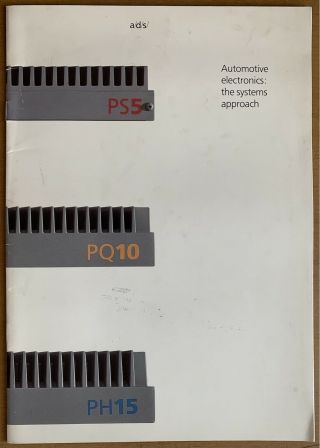 Vintage 1988 A/d/s Car Audio Amps Systems Sales Brochure Hifi Pq10 Ph15 Ps5 Ads