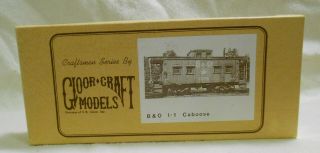 Ho 1/87 Gloor Craft Models I - 1 B&o Baltimore Ohio Caboose 322 Kit