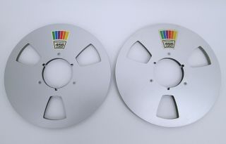 Ampex Grand Master 456 10.  5 Inch 1/4 Inch Empty Reel Pair