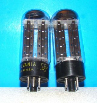 5u4gb Sylvania Radio Amplifier Rectifier Vacuum Tubes 2 Valves 5u4ga