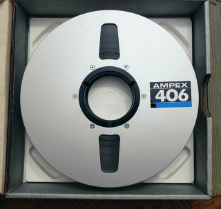 Vintage Ampex 406 Analog Recording Tape 2 " X 10.  5 " X 2500 