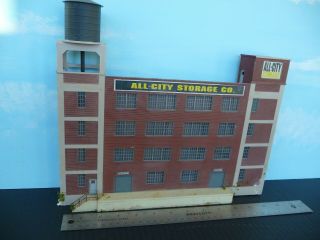 Walthers River City Textile Storage Background Building Built Weathered Ho Scale