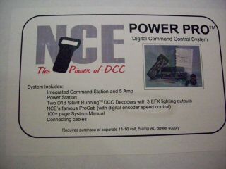 Nec Power Pro Dcc System With Magna Force 5 Amp Power Supply