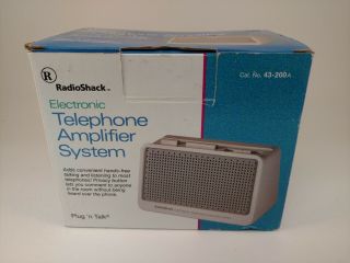 Radio Shack Telephone Amplifier Model Number 43 - 200a Vintage