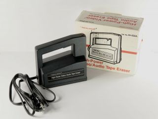Realistic 44 - 233a High Power Video / Audio Tape Eraser,  Box Vintage