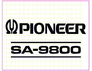 Pioneer Sa - 9800 Etched Glass Sign W/base