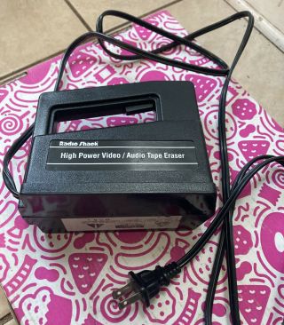 Realistic Radio Shack High Power Video And Audio Vcr Cassette Tape Eraser